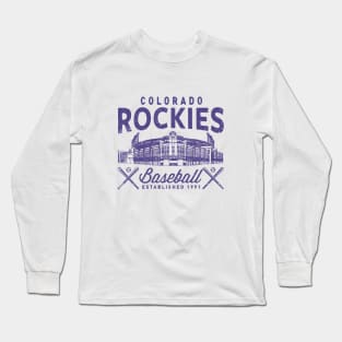 Rockies Coors Field 2 by Buck Tee Long Sleeve T-Shirt